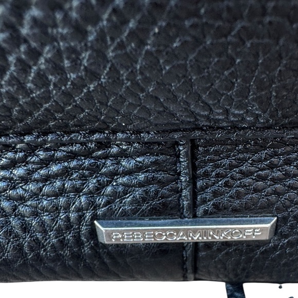 Rebecca Minkoff Darren Leather Satchel Bag Convertible Backpack Black READ - Picture 6 of 14